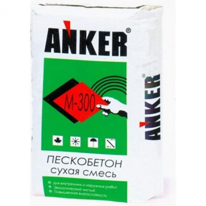 Смесь песчано-цементная (пескобетон) Anker М300 40 кг