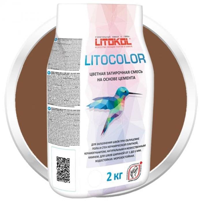 Смесь затирочная цементная Litokol Litocolor L.26 Какао для швов 2 кг