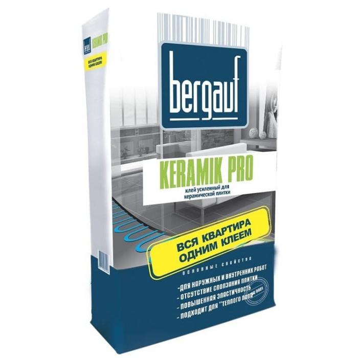 Клей Bergauf Keramik Pro усиленный для плитки 25 кг