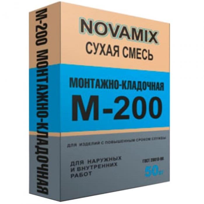 Кладочная смесь (Смесь монтажно-кладочная) Novamix М-200 50 кг