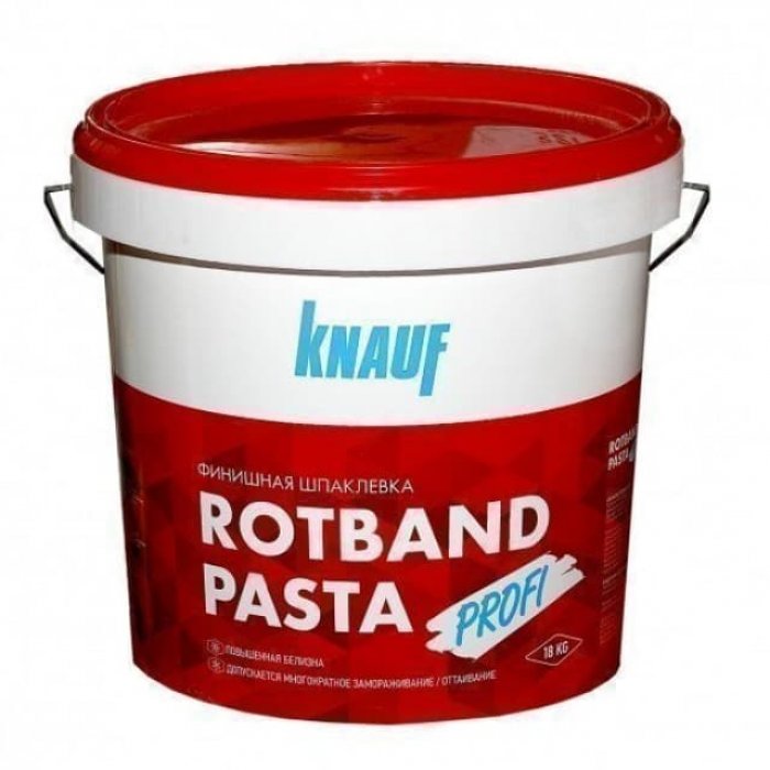 Шпаклевка полимерная Knauf Ротбанд-паста Профи белый/серый 18кг