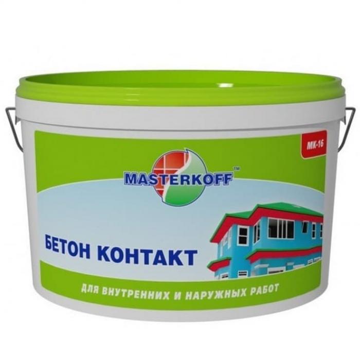 Грунт бетоноконтакт Masterkoff МК-16 для пола, для стен, для потолка 5 кг