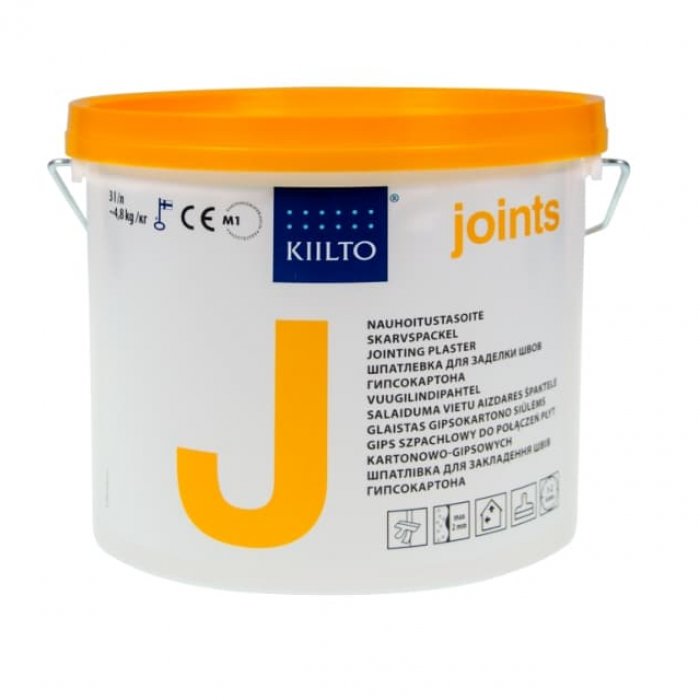Шпаклевка полимерная Kiilto J светло-серый 4,8кг 3л