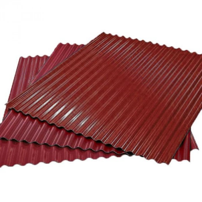 Гофрированный лист (гофролист) С15 RAL 3005 винно-красный 0.55 мм