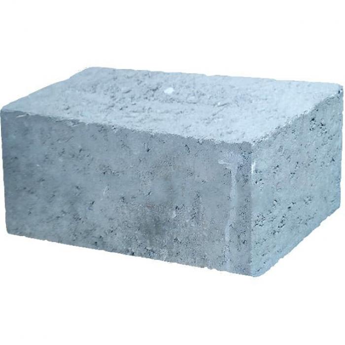 Бетонный блок фундаментный полнотелый ББ 390*190*188мм