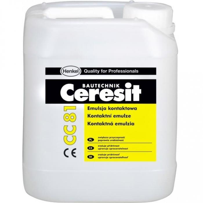 Добавка Ceresit CC 81 адгезионная для цементных растворов и бетонов 10 л