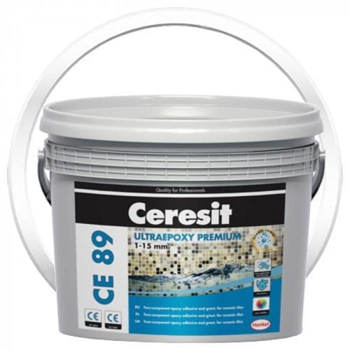 Затирка эпоксидная Ceresit CE 89 Crystal White 801 для швов 2,5 кг