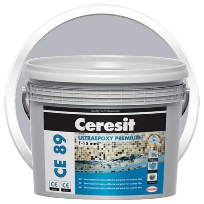 Затирка эпоксидная Ceresit CE 89 Concrete Gray 809 для швов 2,5 кг