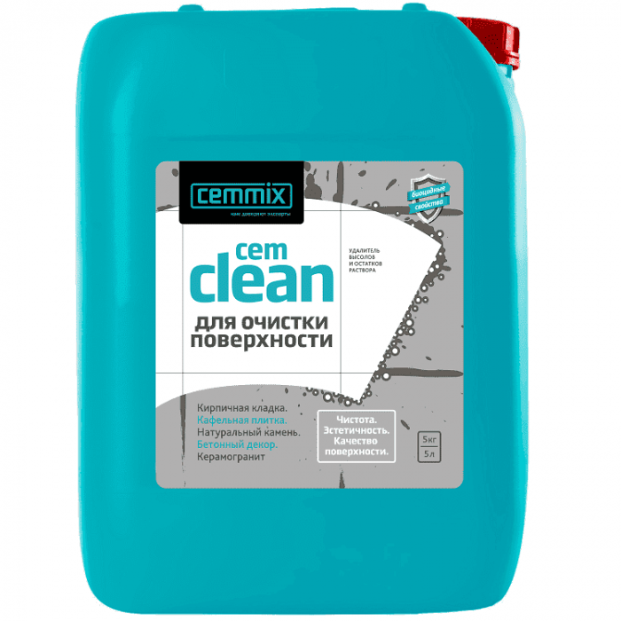 Очищающее средство Cemmix Cem Clean для высолов и остатков раствора 5 л