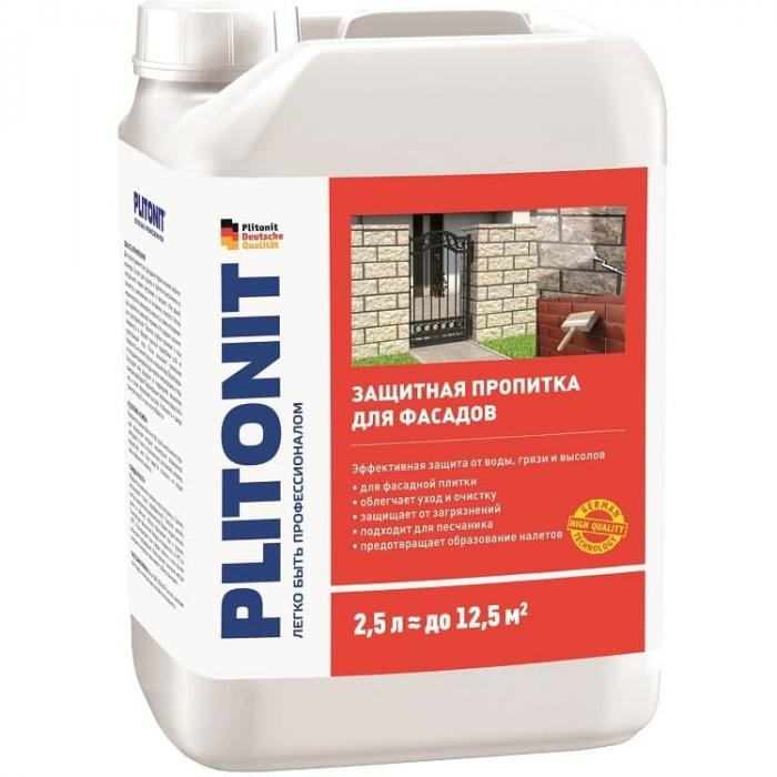 Защитная пропитка Plitonit для фасада, для стен 2,5 л