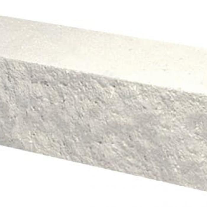 Кирпич облицовочный гиперпрессованный полнотелый брусок белый скол классический 250*60*65мм Судогодский