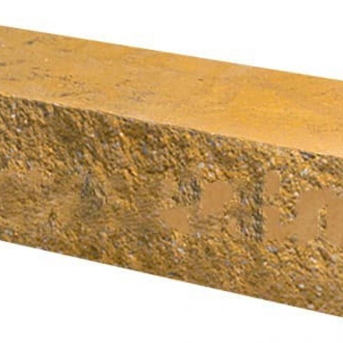 Кирпич облицовочный гиперпрессованный полнотелый брусок желтый скол классический 250*60*65мм Судогодский