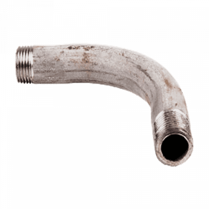Отвод стальной шовный 90гр оц Дн 21.3х2.8 (Ду 15) резьба из труб по ГОСТ 3262-75 КАЗ