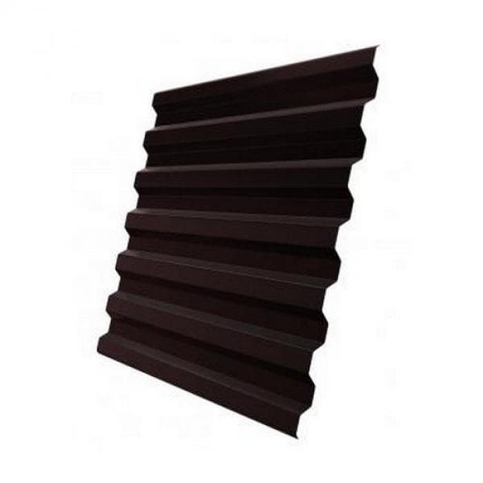 Профнастил для крыши НС21 RAL 8017 шоколадно-коричневый 0.3 мм