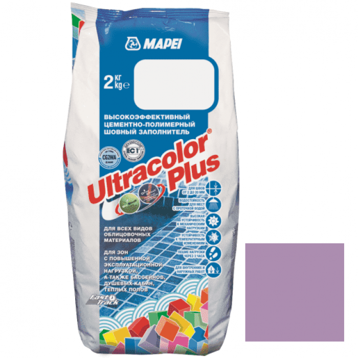 Затирка Mapei Ultracolor Plus 162 фиолетовая 2 кг