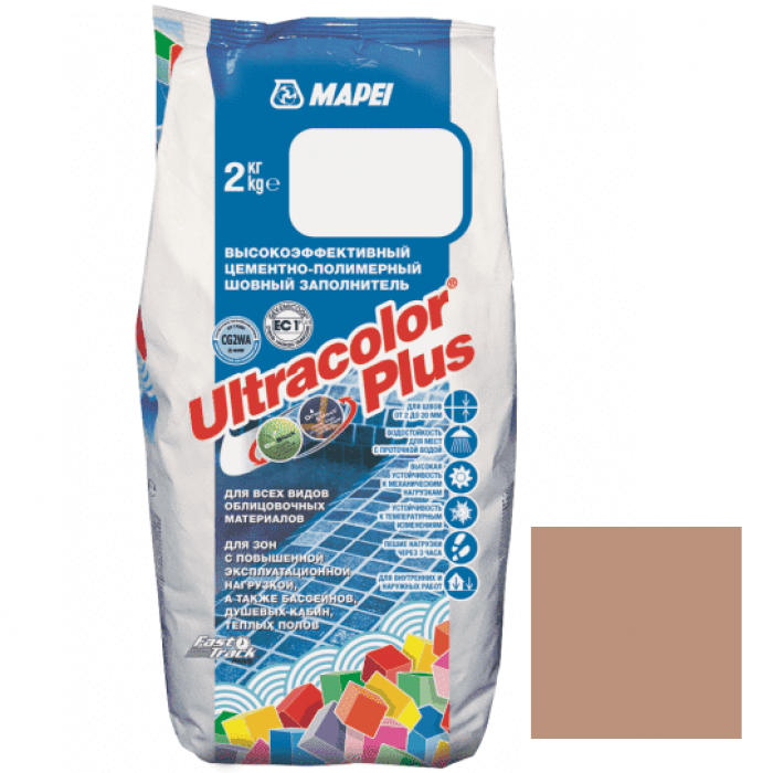 Затирка Mapei Ultracolor Plus 141 Карамель 2 кг